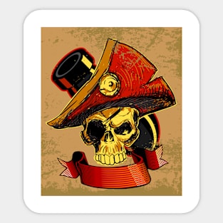 Pirate Chief Cannoneer Sticker